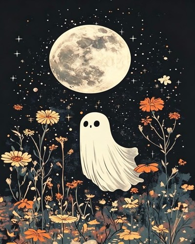 Ghost and flower - flower, by